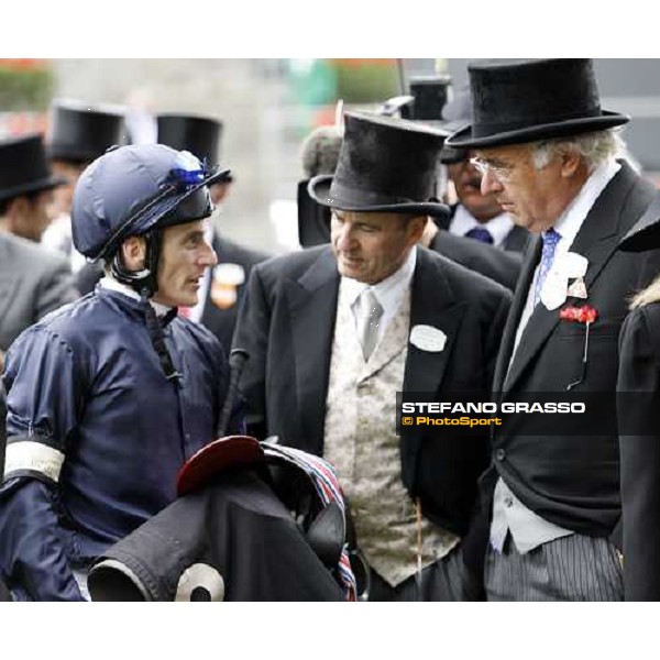 Johnny Murtagh with John Magnier and Michael Tabor winners of the Prince of Wales\'s Stakes Ascot, 2nd day, 18th june 2008 ph. Stefano Grasso