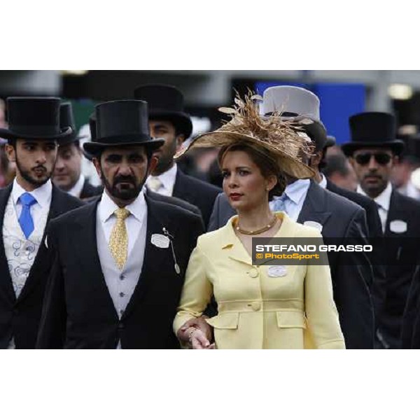 Princess Haya and Sheikh Maktoum enter the Royal Enclosure at Royal Ascot 2nd day Ascot, 18th june 2008 ph. Stefano Grasso