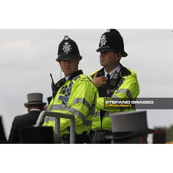 police control in the Royal Enclosure at Royal Ascot 2nd day Ascot, 18th june 2008 ph. Stefano Grasso