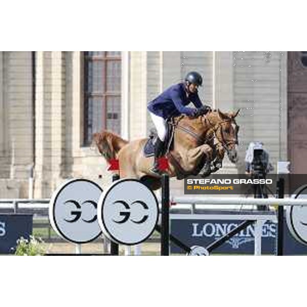 LGCT of Chantilly - Class 2 - Cedric Angot (FRA) on Saxo de la Cour - Chantilly, , 13 July 2018 - ph.Stefano Grasso/LGCT