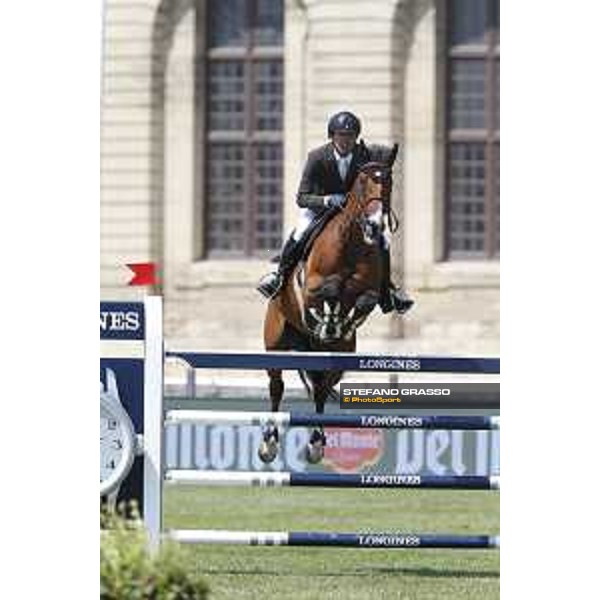 LGCT of Chantilly - Class 6 - Simon Delestre (FRA) on Sultan de Beaufour - Chantilly, , 15 July 2018 - ph.Stefano Grasso/LGCT