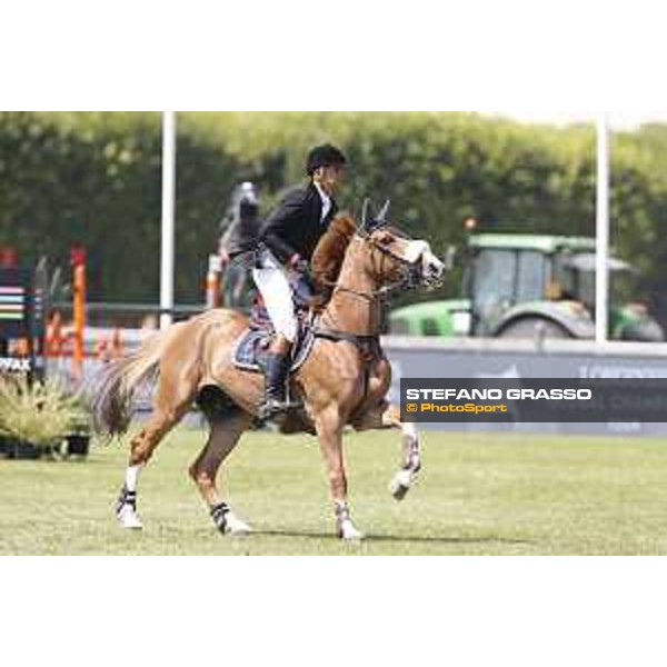 LGCT of Chantilly - Class 6 - Luiz Felipe de Azevedo Filho (BRA) on Hermes van de Vrombautshoeve - Chantilly, , 15 July 2018 - ph.Stefano Grasso/LGCT