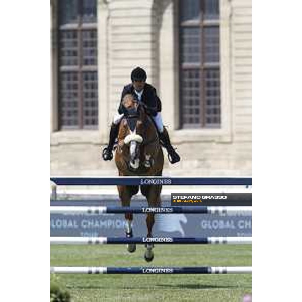 LGCT of Chantilly - Class 6 - Luiz Felipe de Azevedo Filho (BRA) on Hermes van de Vrombautshoeve - Chantilly, , 15 July 2018 - ph.Stefano Grasso/LGCT