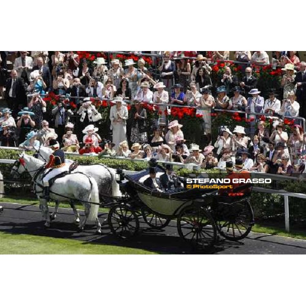 Royal Ascot - Ladies\' Day - The Queen arrives at Ascot Ascot, 19th june 2008 ph. Stefano Grasso