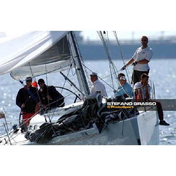 \'Dsk- Cro 4444 on the finish line of offshore race Triest sept. 27 2003-ph.Stefano Grasso\' 