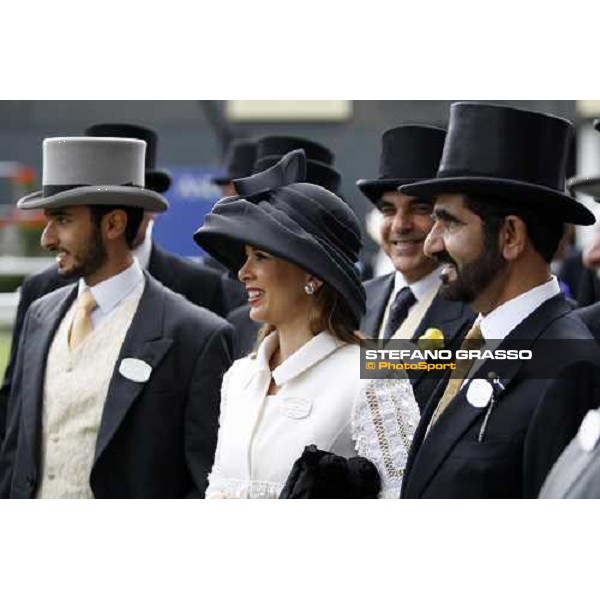 Royal Ascot - 4th day - Princess Haya and Sheikh Mohamed in the winner circle of the King Edward VII Stakes Ascot, 20th june 2008 ph. Stefano Grasso