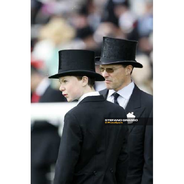 Royal Ascot - 4th day - Aidan O\' Brien with his son Joseph Ascot, 20th june 2008 ph. Stefano Grasso