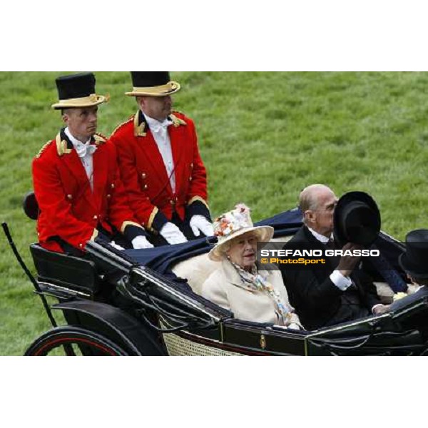 Royal Ascot - 4th day - the Queen and the Duke of Edimburgh arrive at Ascot Ascot, 20th june 2008 ph. Stefano Grasso