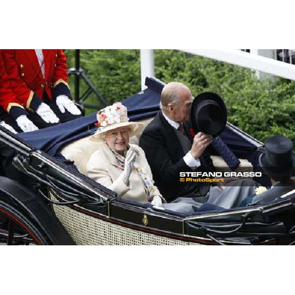 Royal Ascot - 4th day - the Queen and the Duke of Edimburgh arrive at Ascot Ascot, 20th june 2008 ph. Stefano Grasso