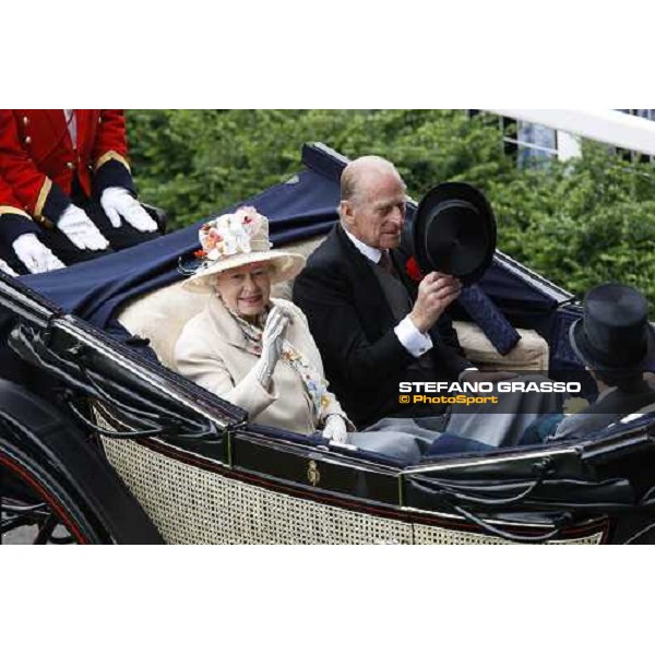 Royal Ascot - 4th day - the Queen and the Duke of Edimburgh arrive at Ascot Ascot, 20th june 2008 ph. Stefano Grasso