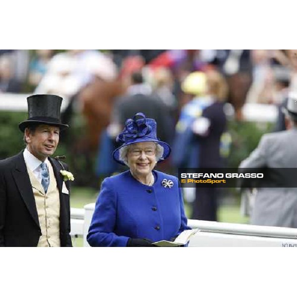 Royal Ascot - 5th day - The Queen in teh parade ring before winning the Chesham Stakes with Free Agent Ascot, 20th june 2008 ph. Stefano Grasso