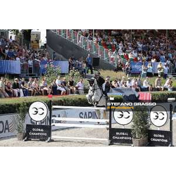 LGCT of Berlin - Class 3 - Georgina Bloomberg (USA) on Crown 5 - Berlin, Sommergarten, 28 July 2018 - ph.Stefano Grasso/LGCT