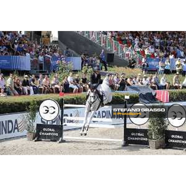 LGCT of Berlin - Class 3 - Georgina Bloomberg (USA) on Crown 5 - Berlin, Sommergarten, 28 July 2018 - ph.Stefano Grasso/LGCT