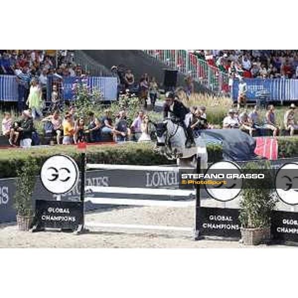 LGCT of Berlin - Class 3 - Emil Hallundbaek (DEN) on Dazermie - Berlin, Sommergarten, 28 July 2018 - ph.Stefano Grasso/LGCT