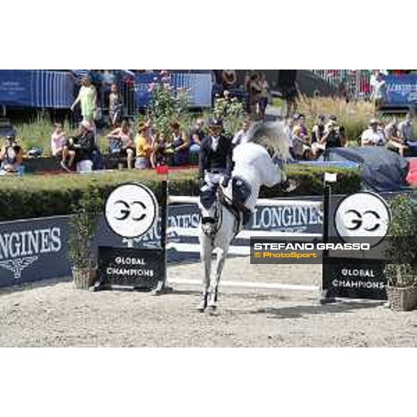 LGCT of Berlin - Class 3 - Emil Hallundbaek (DEN) on Dazermie - Berlin, Sommergarten, 28 July 2018 - ph.Stefano Grasso/LGCT