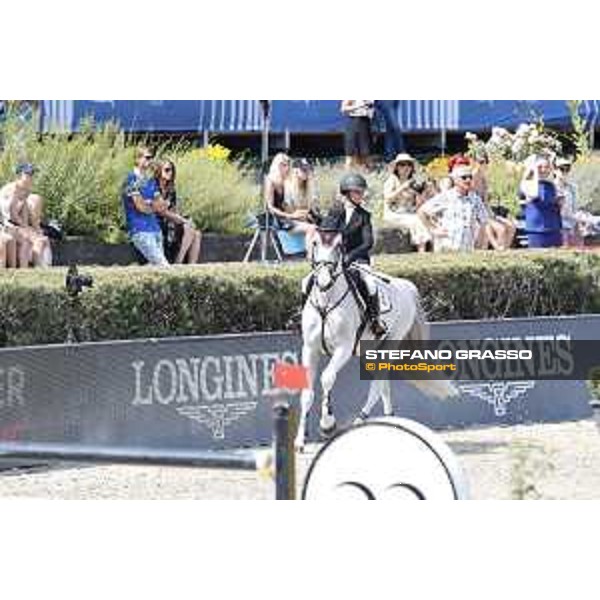 LGCT of Berlin - Class 3 - Georgina Bloomberg (USA) on Crown 5 - Berlin, Sommergarten, 28 July 2018 - ph.Stefano Grasso/LGCT