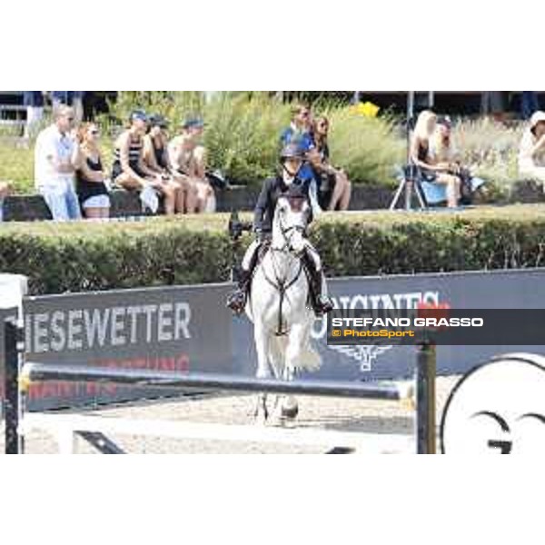 LGCT of Berlin - Class 3 - Georgina Bloomberg (USA) on Crown 5 - Berlin, Sommergarten, 28 July 2018 - ph.Stefano Grasso/LGCT