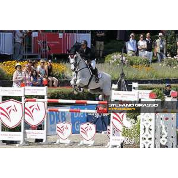 LGCT of Berlin - Class 3 - Georgina Bloomberg (USA) on Crown 5 - Berlin, Sommergarten, 28 July 2018 - ph.Stefano Grasso/LGCT