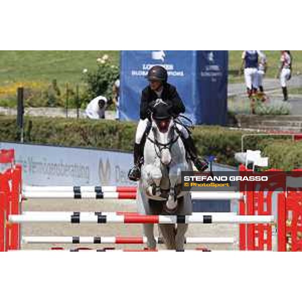 LGCT of Berlin - Class 3 - Georgina Bloomberg (USA) on Crown 5 - Berlin, Sommergarten, 28 July 2018 - ph.Stefano Grasso/LGCT