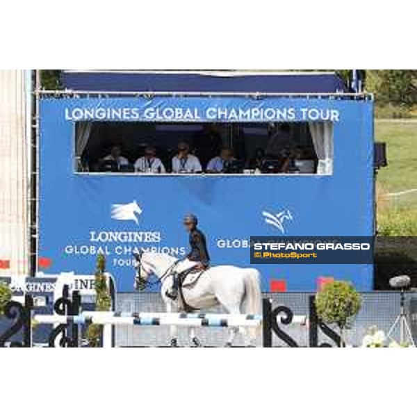LGCT of Berlin - Class 3 - Georgina Bloomberg (USA) on Crown 5 - Berlin, Sommergarten, 28 July 2018 - ph.Stefano Grasso/LGCT