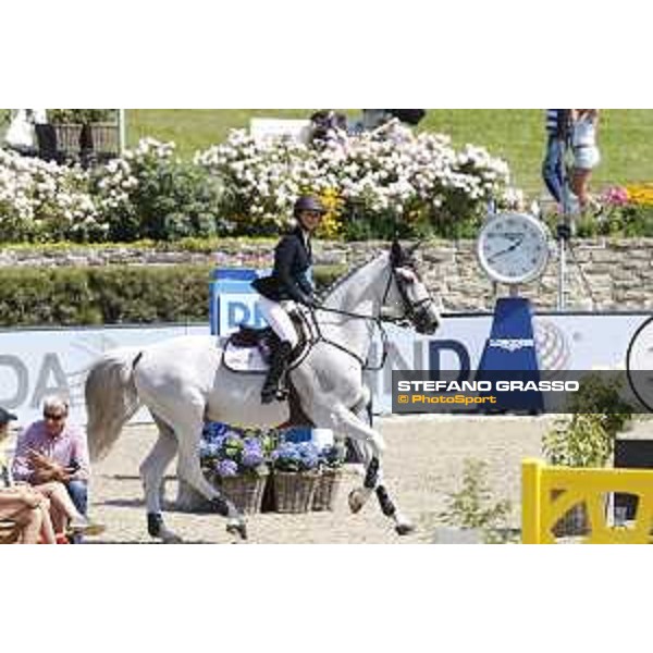 LGCT of Berlin - Class 5 - Georgina Bloomberg (USA) on Crown 5 - Berlin, Sommergarten, 29 July 2018 - ph.Mario Grassia/LGCT
