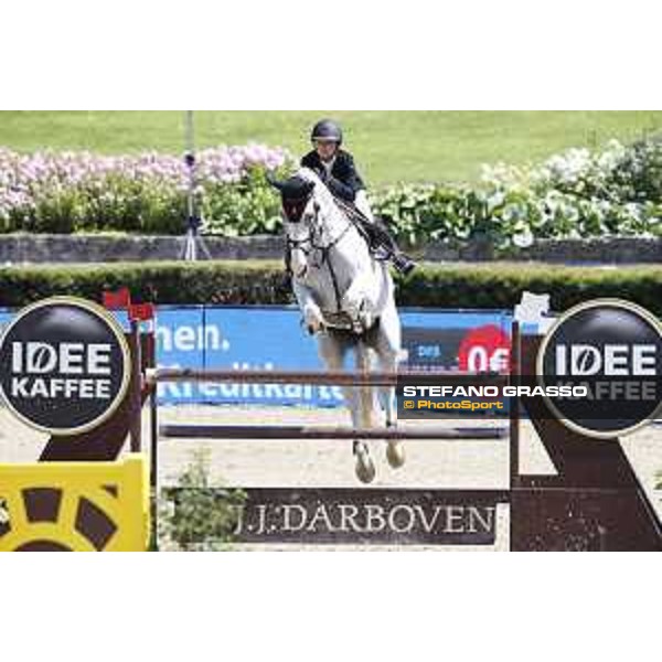 LGCT of Berlin - Class 5 - Georgina Bloomberg (USA) on Crown 5 - Berlin, Sommergarten, 29 July 2018 - ph.Mario Grassia/LGCT