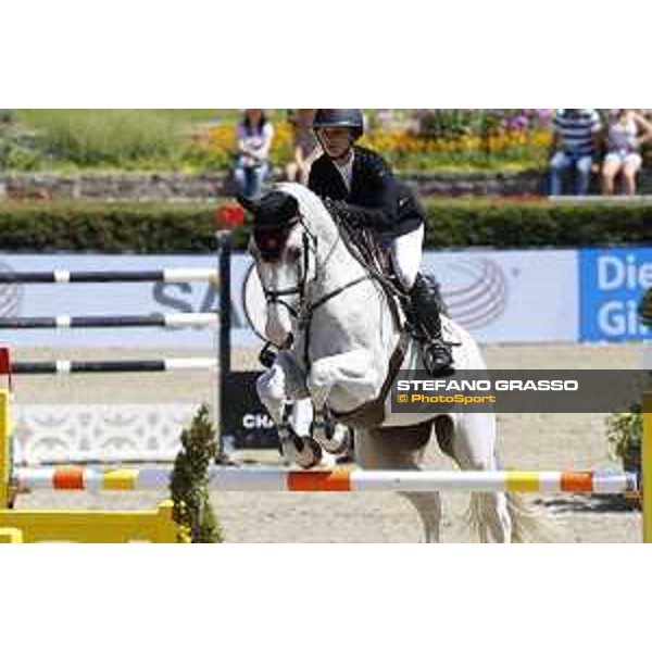 LGCT of Berlin - Class 5 - Georgina Bloomberg (USA) on Crown 5 - Berlin, Sommergarten, 29 July 2018 - ph.Mario Grassia/LGCT