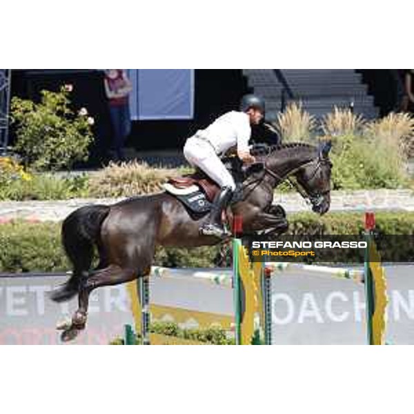 LGCT of Berlin - Class 5 - Romain Duguet (SUI) on Ubiana d\'Albain - Berlin, Sommergarten, 29 July 2018 - ph.Mario Grassia/LGCT