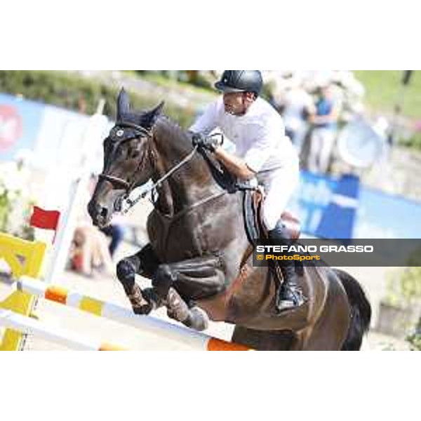LGCT of Berlin - Class 5 - Romain Duguet (SUI) on Ubiana d\'Albain - Berlin, Sommergarten, 29 July 2018 - ph.Mario Grassia/LGCT