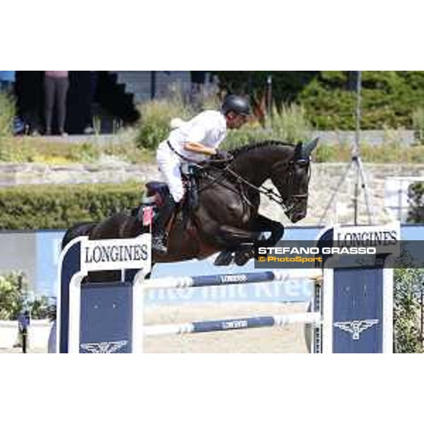 LGCT of Berlin - Class 5 - Romain Duguet (SUI) on Ubiana d\'Albain - Berlin, Sommergarten, 29 July 2018 - ph.Mario Grassia/LGCT