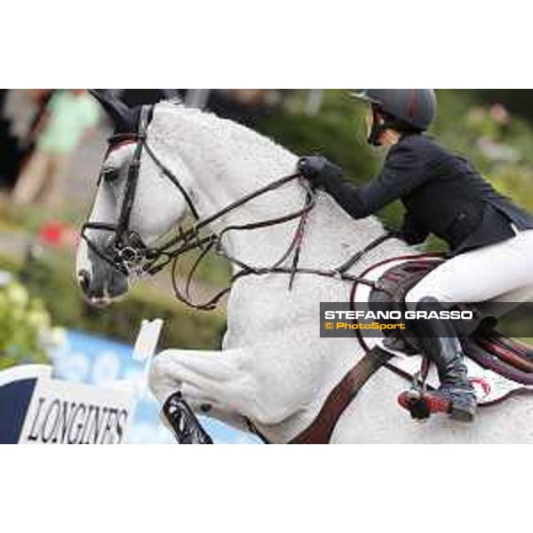 LGCT of Berlin - Class 2 - Georgina Bloomberg (USA) on Crown 5 - Berlin, Sommergarten, 27 July 2018 - ph.Stefano Grasso/LGCT