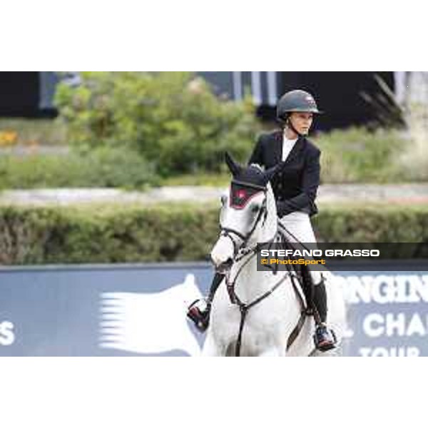 LGCT of Berlin - Class 2 - Georgina Bloomberg (USA) on Crown 5 - Berlin, Sommergarten, 27 July 2018 - ph.Stefano Grasso/LGCT