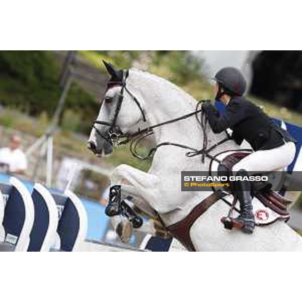 LGCT of Berlin - Class 2 - Georgina Bloomberg (USA) on Crown 5 - Berlin, Sommergarten, 27 July 2018 - ph.Stefano Grasso/LGCT