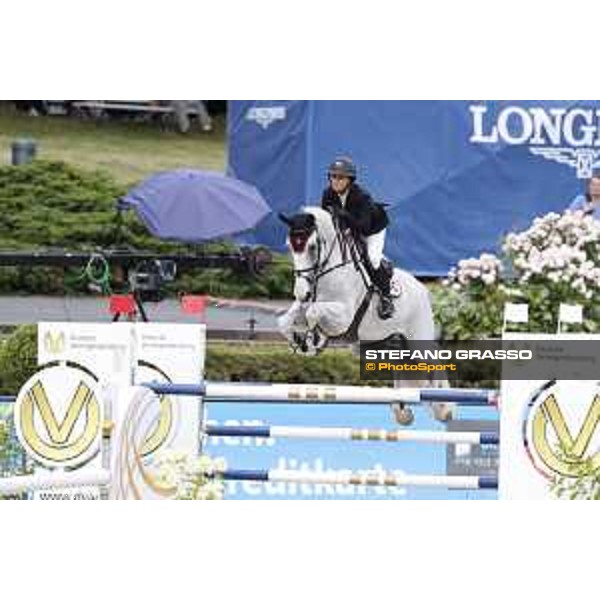LGCT of Berlin - Class 2 - Georgina Bloomberg (USA) on Crown 5 - Berlin, Sommergarten, 27 July 2018 - ph.Stefano Grasso/LGCT