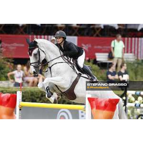LGCT of Berlin - Class 2 - Georgina Bloomberg (USA) on Crown 5 - Berlin, Sommergarten, 27 July 2018 - ph.Stefano Grasso/LGCT