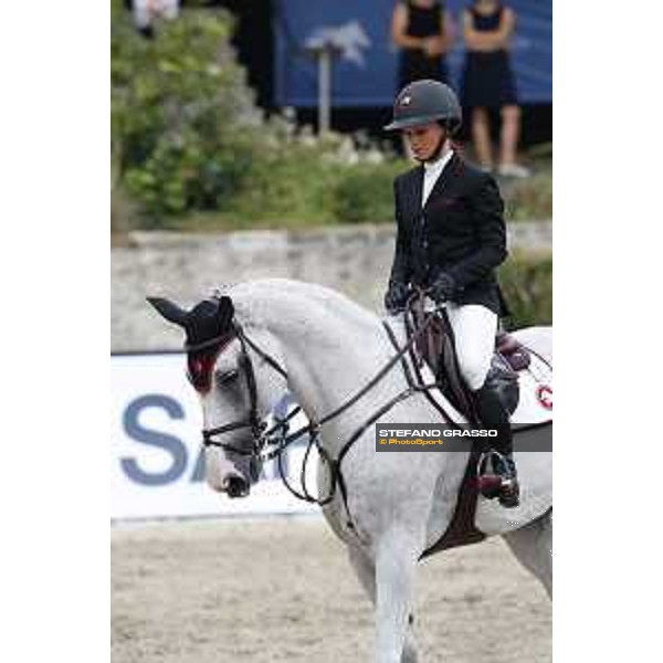 LGCT of Berlin - Class 2 - Georgina Bloomberg (USA) on Crown 5 - Berlin, Sommergarten, 27 July 2018 - ph.Stefano Grasso/LGCT