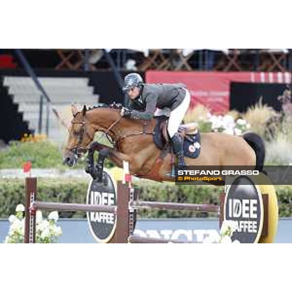 LGCT of Berlin - Class 2 - Daniel Bluman (ISR) on Bacara d Archonfosse - Berlin, Sommergarten, 27 July 2018 - ph.Stefano Grasso/LGCT