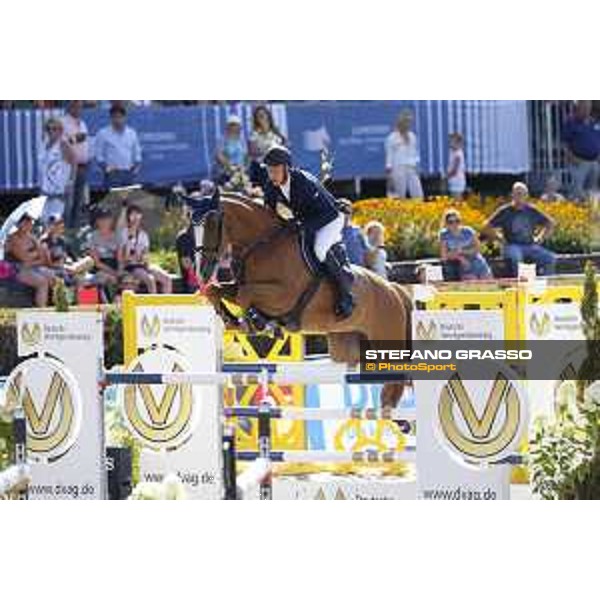 LGCT of Berlin - Class 6 - Mario Stevens (GER) on Talisman de Mazure - Berlin, Sommergarten, 29 July 2018 - ph.Mario Grassia/LGCT