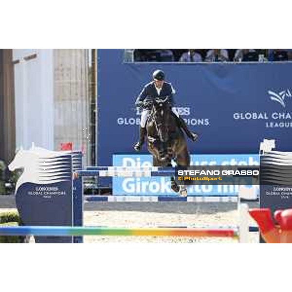 LGCT of Berlin - Class 6 - Romain Duguet (SUI) on Ubiana d\'Albain - Berlin, Sommergarten, 29 July 2018 - ph.Mario Grassia/LGCT