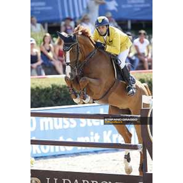 LGCT of Berlin - Class 6 - Yuri Mansur (BRA) on Opium du Soufflet CH - Berlin, Sommergarten, 29 July 2018 - ph.Mario Grassia/LGCT