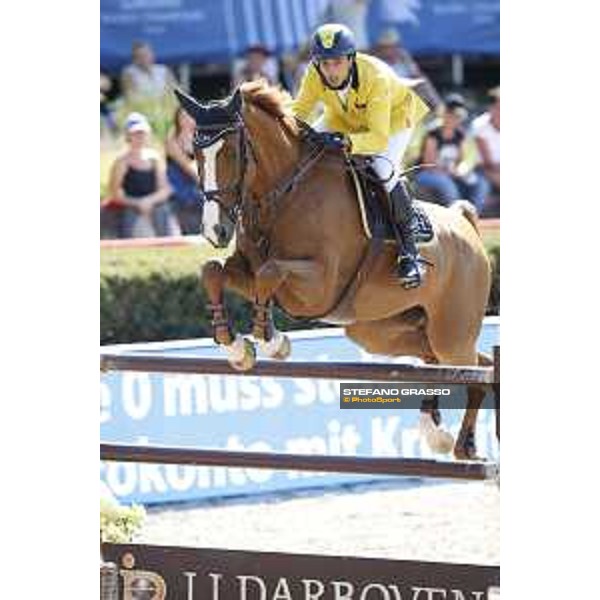 LGCT of Berlin - Class 6 - Yuri Mansur (BRA) on Opium du Soufflet CH - Berlin, Sommergarten, 29 July 2018 - ph.Mario Grassia/LGCT
