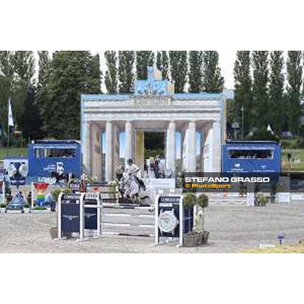 LGCT of Berlin - Class 1 - Georgina Bloomberg (USA) on Manodie II H - Berlin, Sommergarten, 27 July 2018 - ph.Stefano Grasso/LGCT