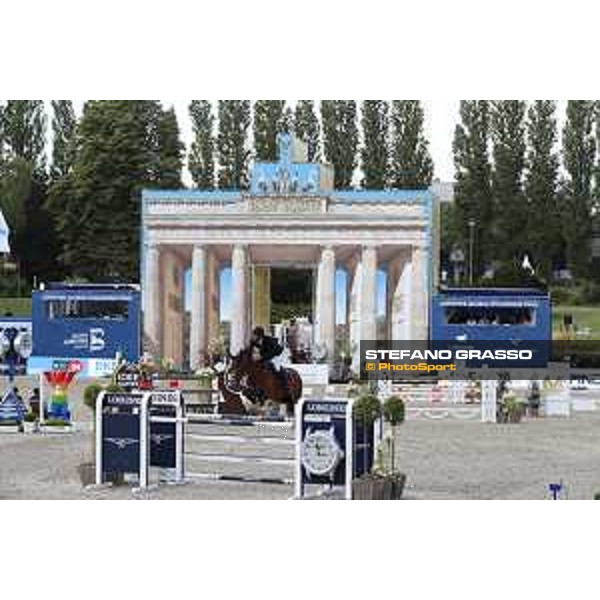 LGCT of Berlin - Class 1 - Kevin Staut (FRA) on For Joy van?t Zorgvliet HDC - Berlin, Sommergarten, 27 July 2018 - ph.Stefano Grasso/LGCT