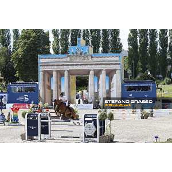 LGCT of Berlin - Class 1 - Mario Stevens (GER) on Talisman de Mazure - Berlin, Sommergarten, 27 July 2018 - ph.Stefano Grasso/LGCT