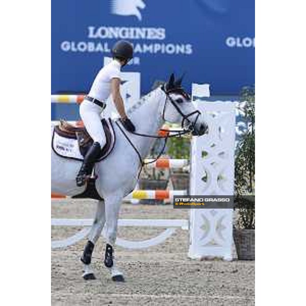 LGCT of Berlin - Class 1 - Georgina Bloomberg (USA) on Manodie II H - Berlin, Sommergarten, 27 July 2018 - ph.Stefano Grasso/LGCT