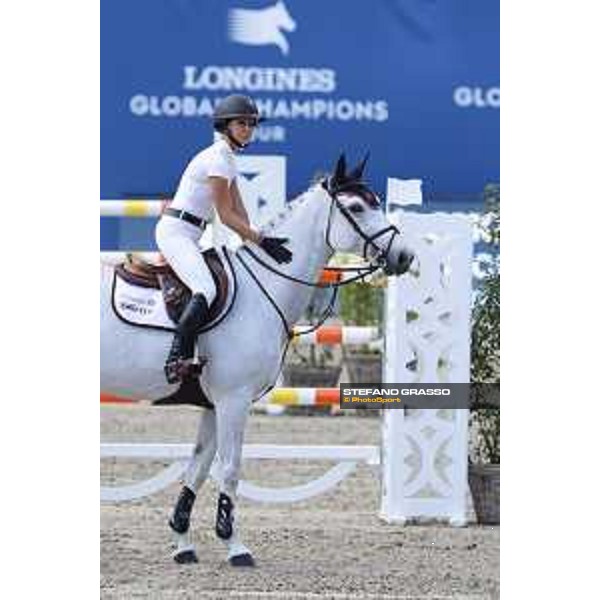 LGCT of Berlin - Class 1 - Georgina Bloomberg (USA) on Manodie II H - Berlin, Sommergarten, 27 July 2018 - ph.Stefano Grasso/LGCT