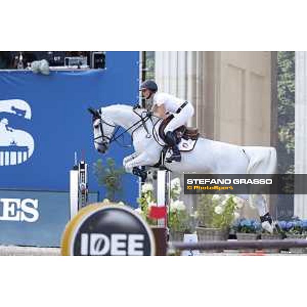 LGCT of Berlin - Class 1 - Georgina Bloomberg (USA) on Manodie II H - Berlin, Sommergarten, 27 July 2018 - ph.Stefano Grasso/LGCT