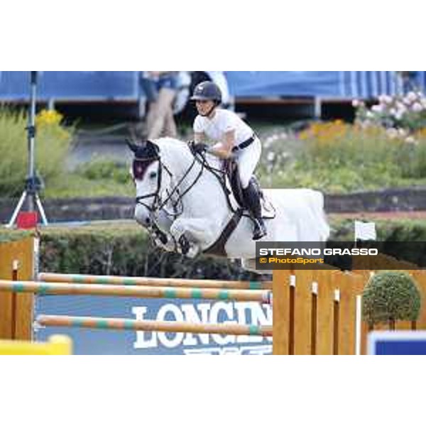 LGCT of Berlin - Class 1 - Georgina Bloomberg (USA) on Manodie II H - Berlin, Sommergarten, 27 July 2018 - ph.Stefano Grasso/LGCT