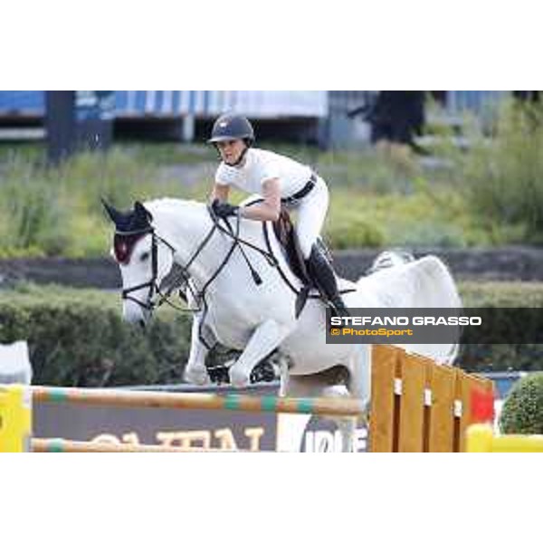 LGCT of Berlin - Class 1 - Georgina Bloomberg (USA) on Manodie II H - Berlin, Sommergarten, 27 July 2018 - ph.Stefano Grasso/LGCT