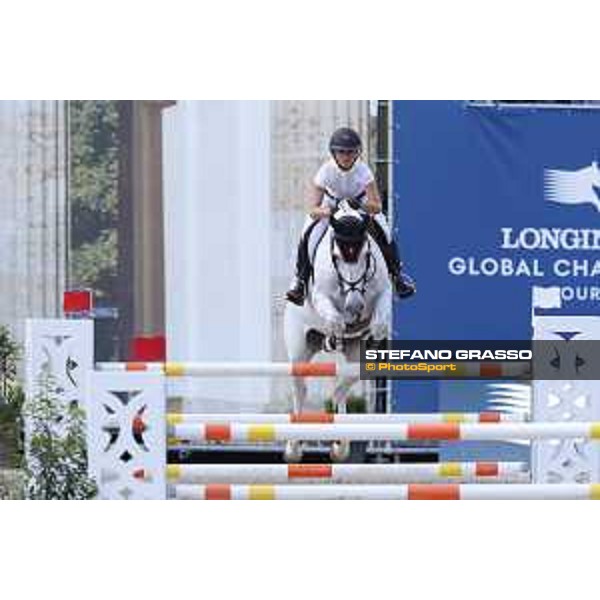 LGCT of Berlin - Class 1 - Georgina Bloomberg (USA) on Manodie II H - Berlin, Sommergarten, 27 July 2018 - ph.Stefano Grasso/LGCT